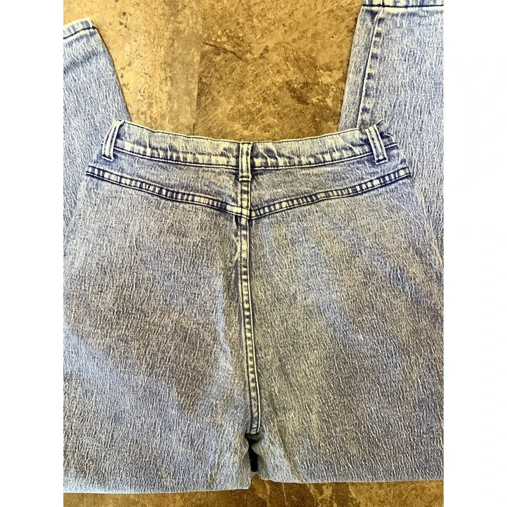 Vintage 90s LA Blues High Waisted‎ Stone Wash Mom Jeans Womens Sz 16 Tapered 266